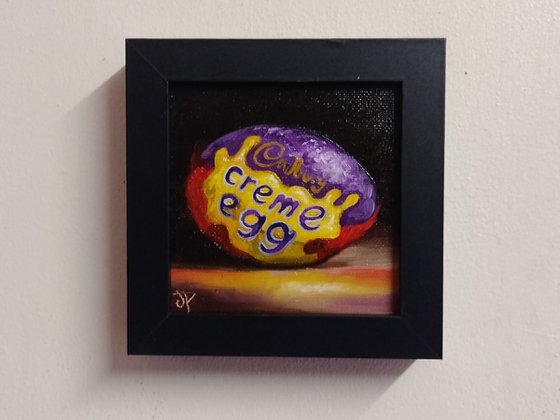 Little Cadbury Creme egg still life