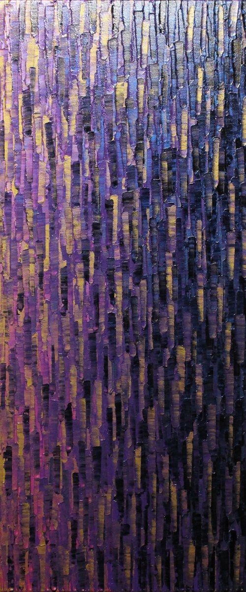 Iridescent gray purple gold fade by Jonathan Pradillon