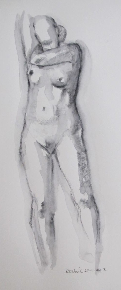 Standing female nude by Rory O’Neill