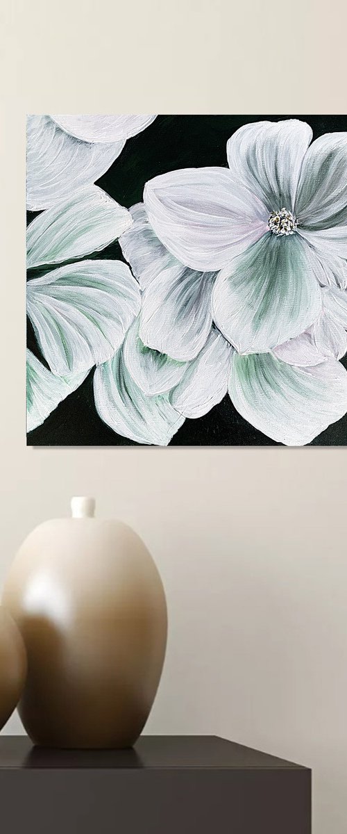 Whispers of White Petals by Tatiana Malinovscaia