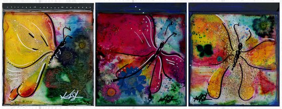Mixed Media Butterfly Collection 1