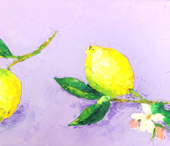Lemons and flowers