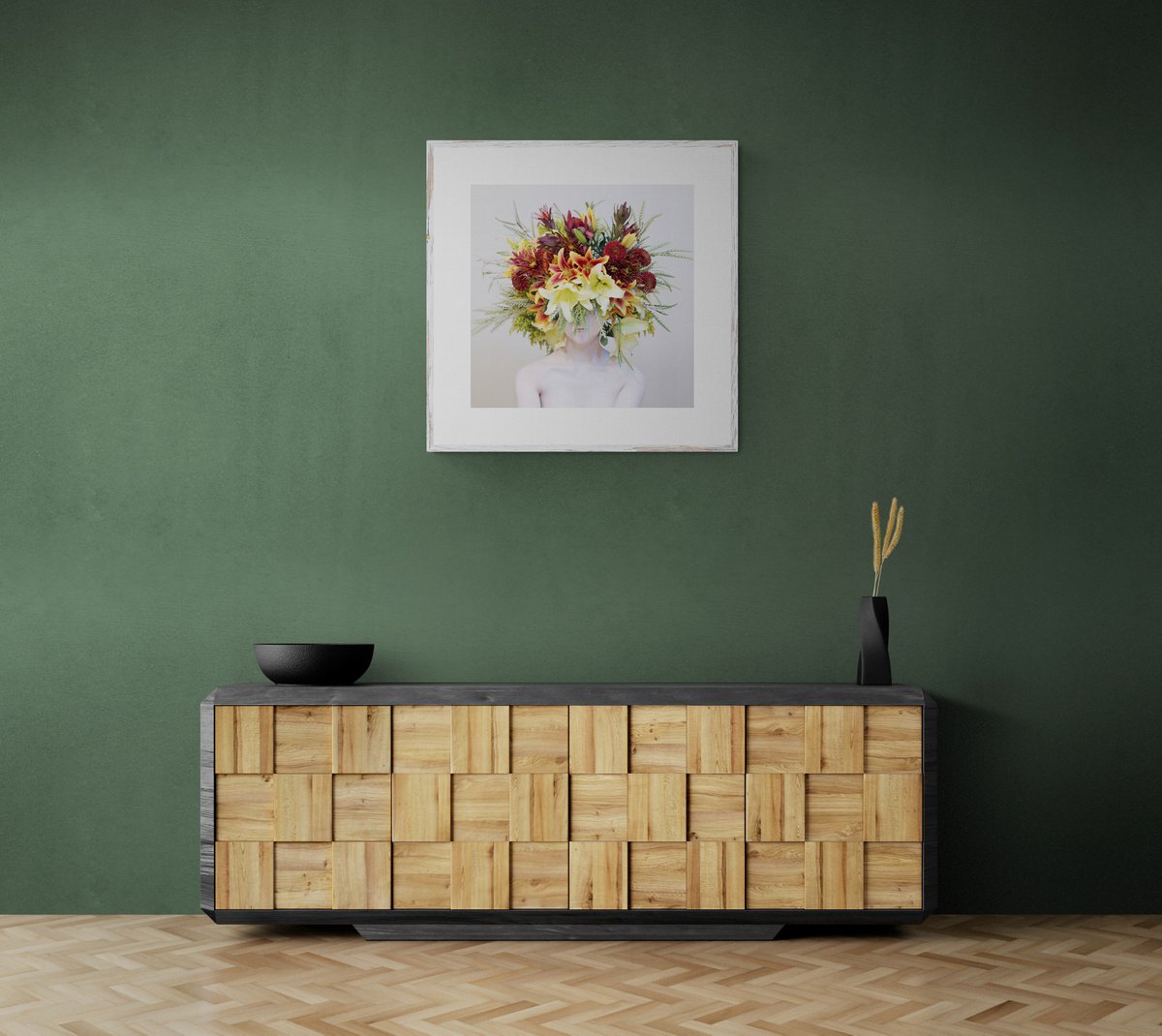 Expressive Portrait Photograph By Ziesook You, 24 X 24", Scent Of Austin 11202021, Original Artwork