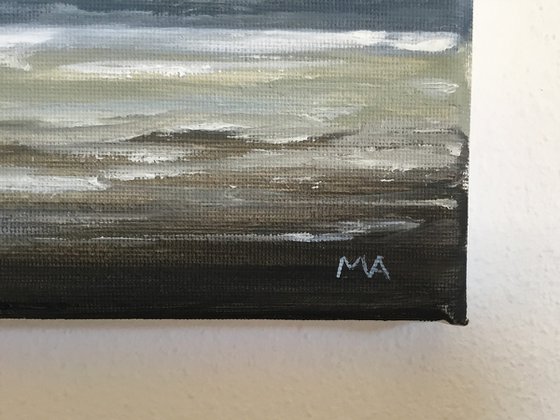 Beyond The Edge Of The Sea - Original Oil Painting on Stretched Canvas