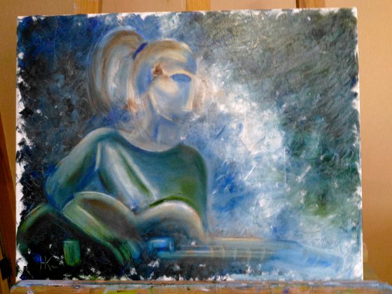 Jazz original oil painting