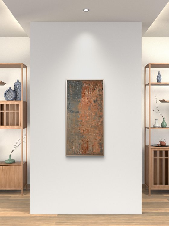 „Where silence dwells“ 50x100x2 cm