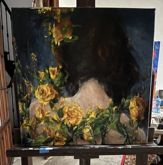 STRENGER AND YELLOW ROSES