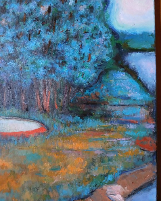 Hut by the river
