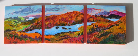 Lake District Landscape,  Set of 3