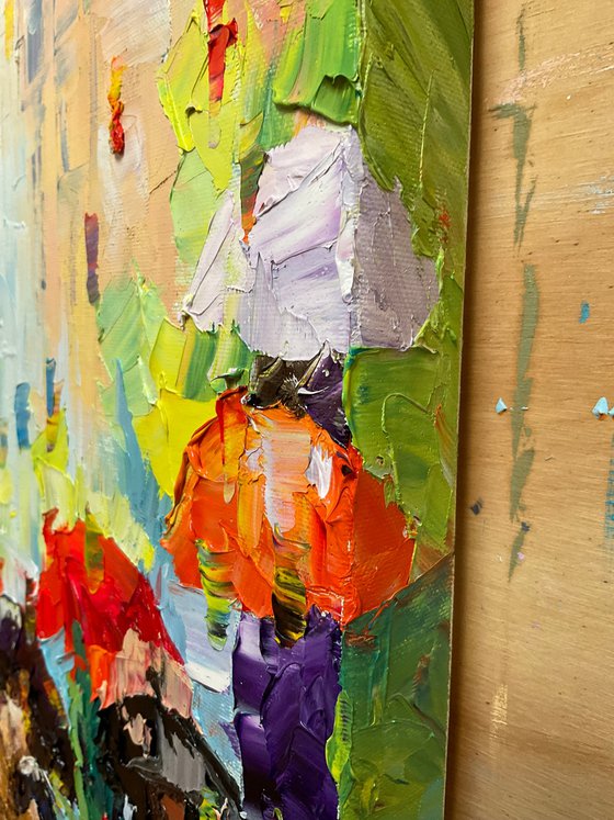 Paris. Spring love. Umbrellas