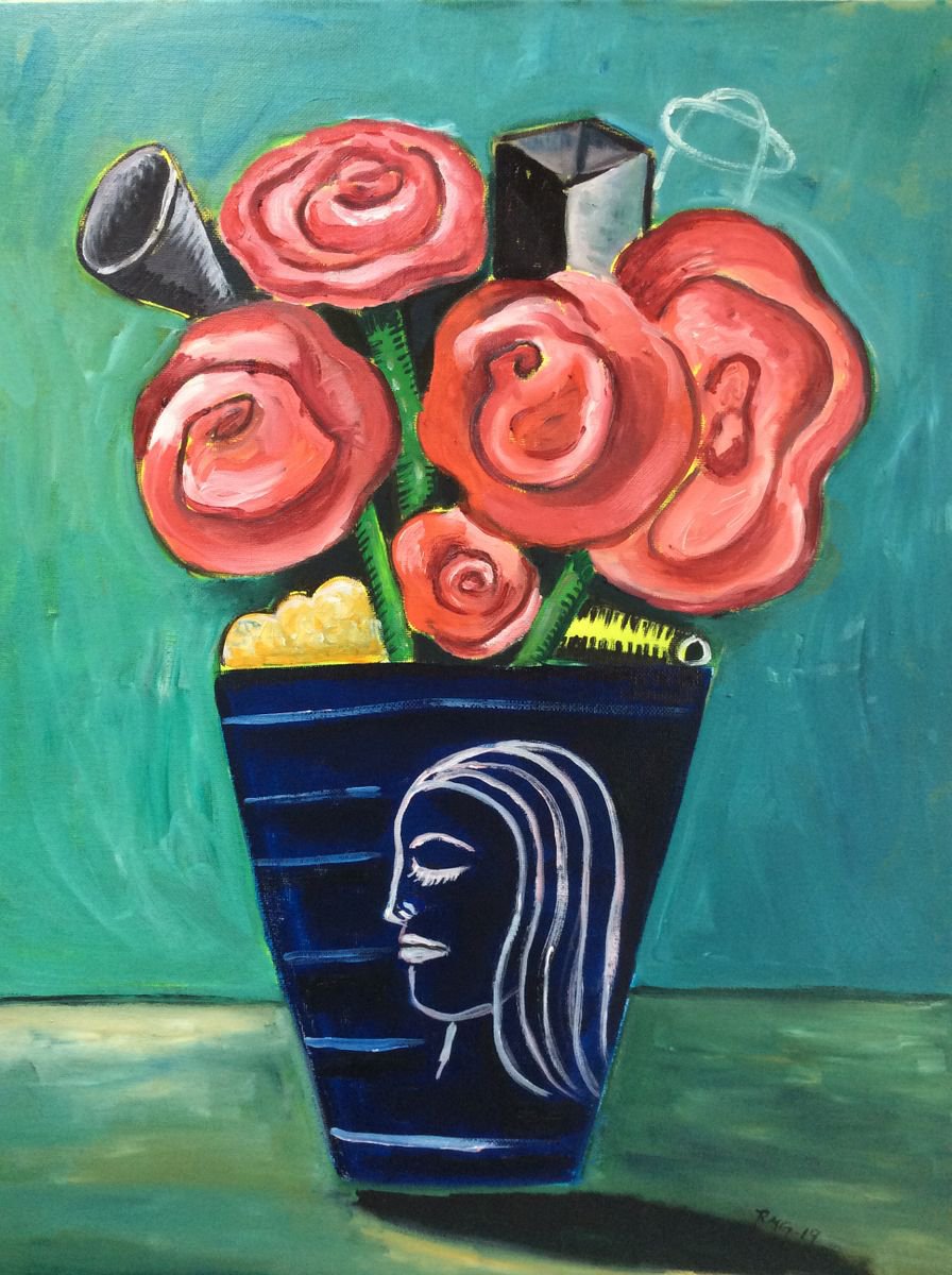 Her Favorite Vase Flower by Roberto Munguia Garcia