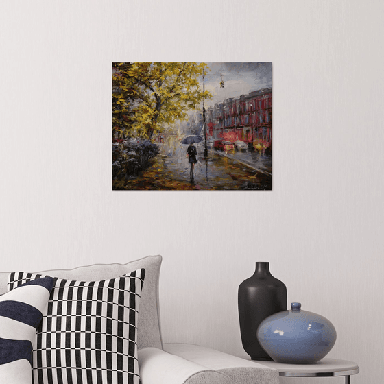 "Walk under the rain"