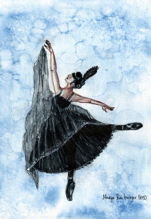 Black Swan Ballerina by Morgana Rey