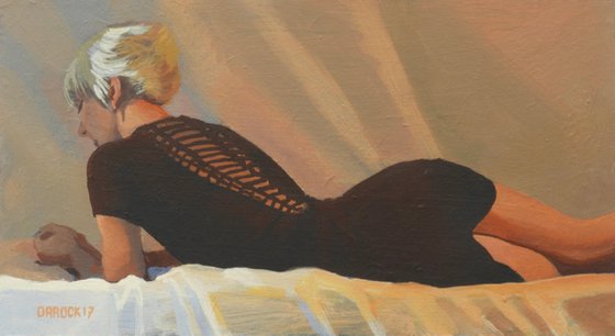 Black Dress reclining