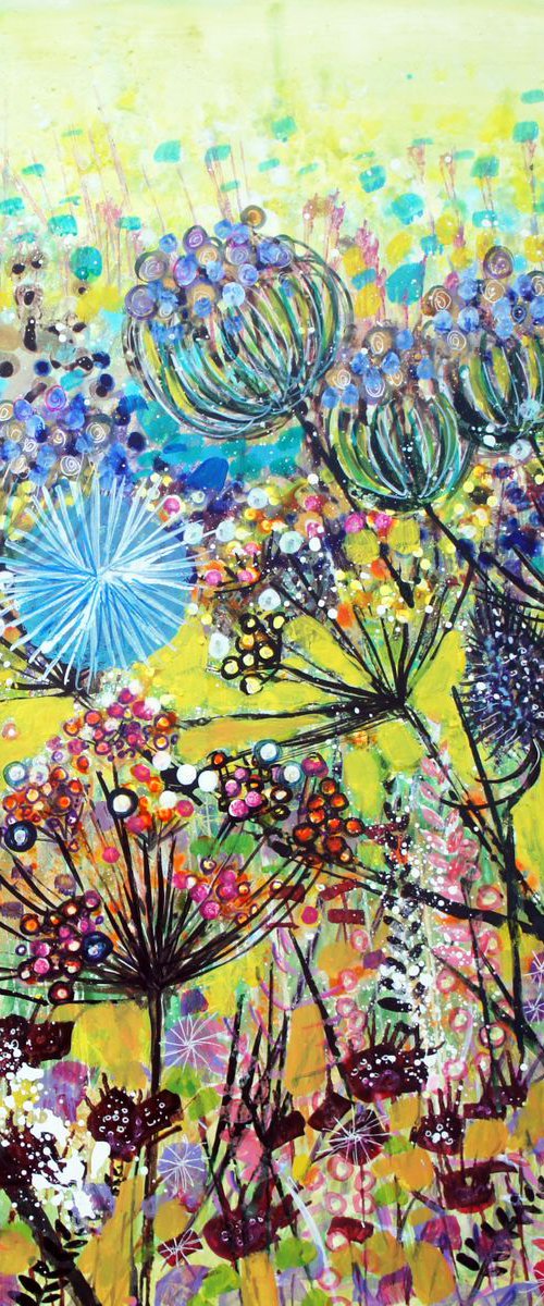 Wildflower Meadow - Autumn by Julia  Rigby