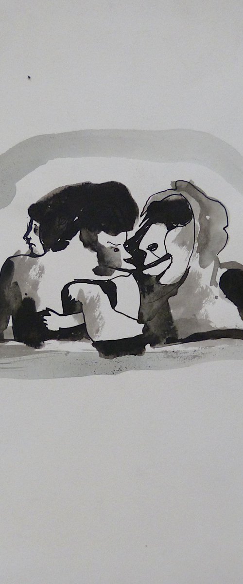 The Surrealist Trio, 24x32 cm by Frederic Belaubre