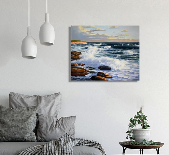 A seascape with waves II