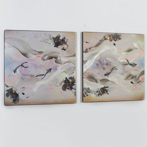 Stems of Water Diptych