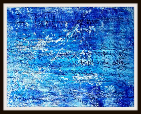 Words I never said -02- (n.218) - abstract landscape - 94 x 74 x 2,50 cm - ready to hang - acrylic painting on stretched canvas