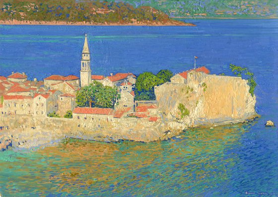 Evening Budva. Montenegro