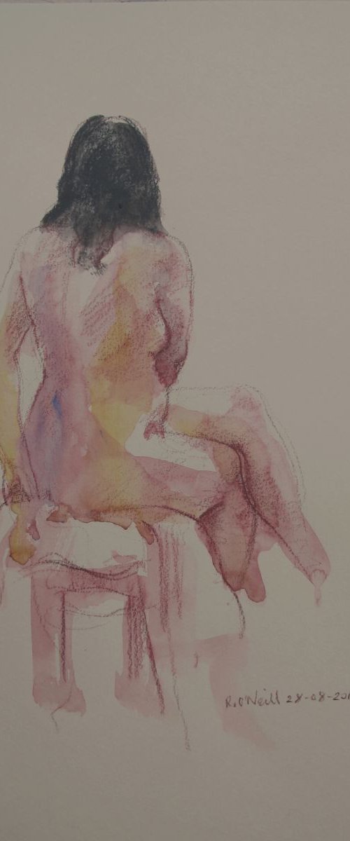Back view of female nude by Rory O’Neill