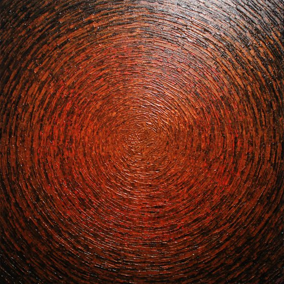 Orange red brown shine