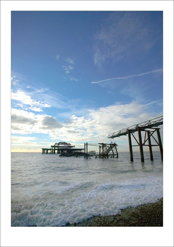 The Old West Pier, Wide View, Brighton, Sussex