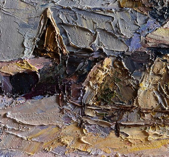 Winter Village Evening