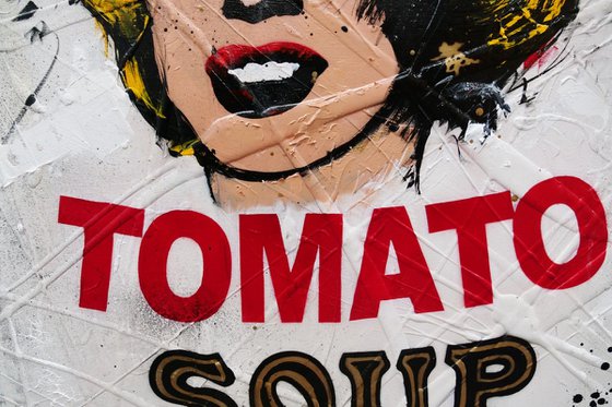 Marilyns 5th Soup 140cm x 100cm Textured Urban Pop Art