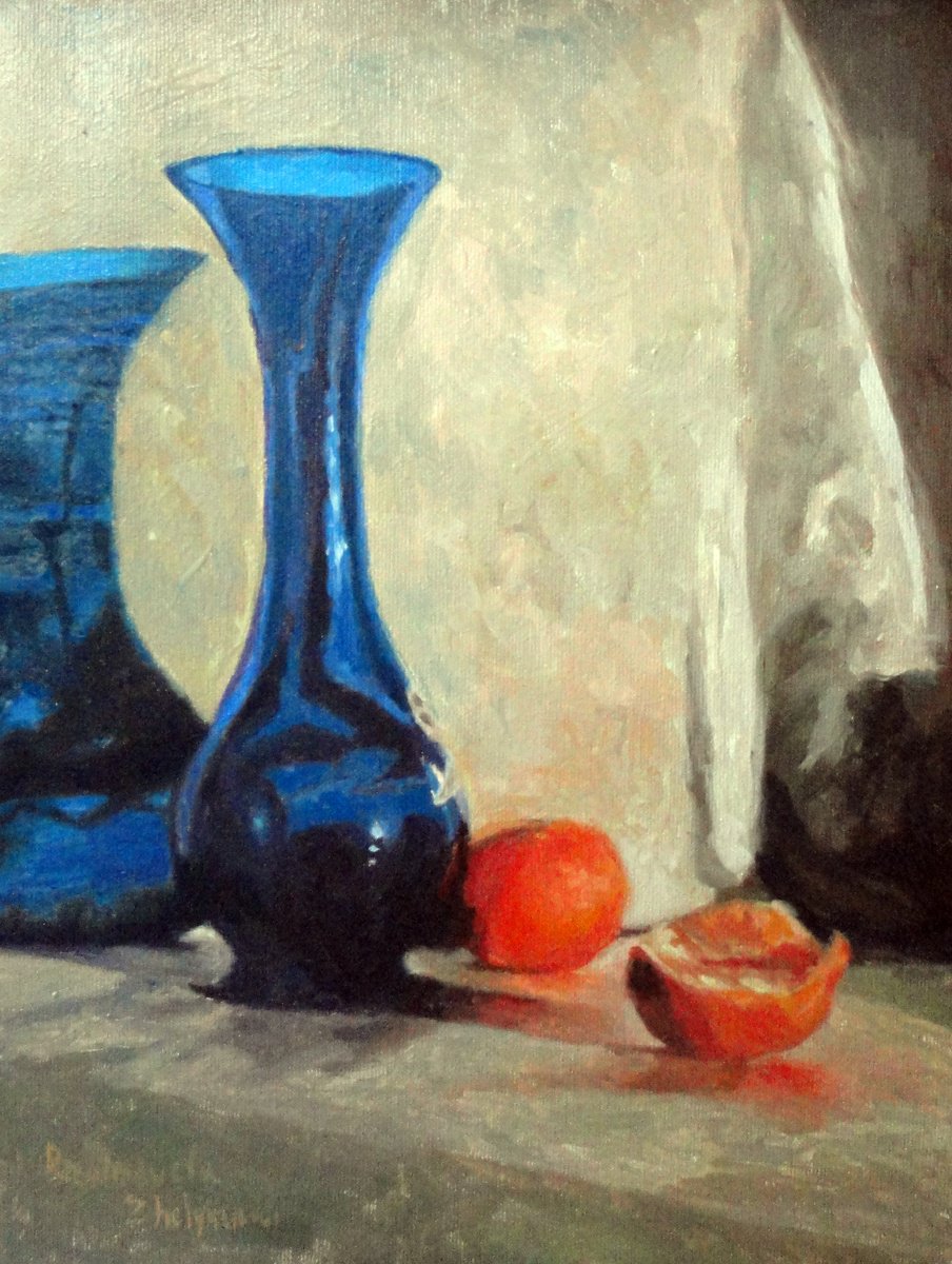 Blue Vase by Radosveta Zhelyazkova