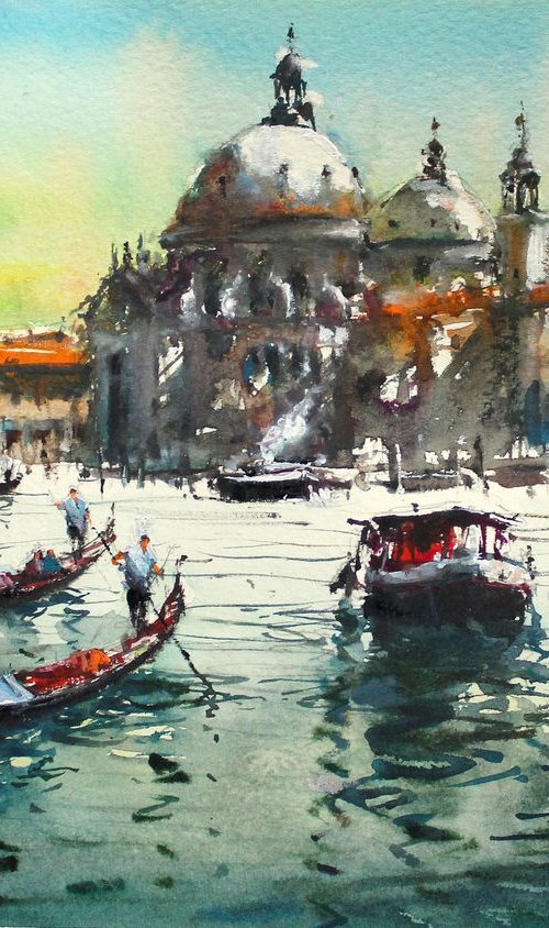 Walking through Grand Canal II by Maximo Damico