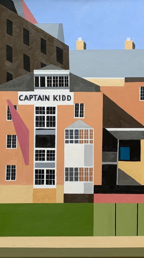 Captain Kidd Pub on the River Thames at Wapping by Patrick Cannon