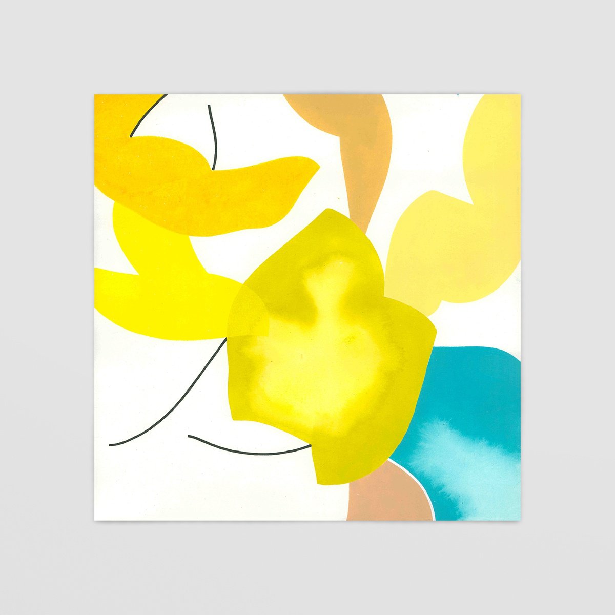 Abstract Acrylic Painting By Smit Khond, 12 X 12", Embraces, Iv, Original Artwork