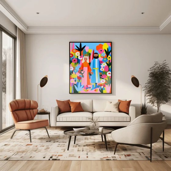 Flower Garden Couple