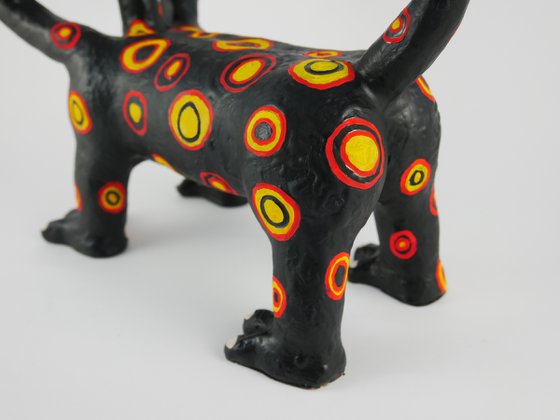 Black Cerberus with Colored Circles