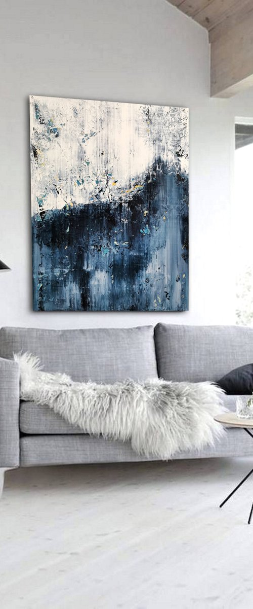120x100cm. / Abstract painting / Abstract 2208 by Alex Senchenko