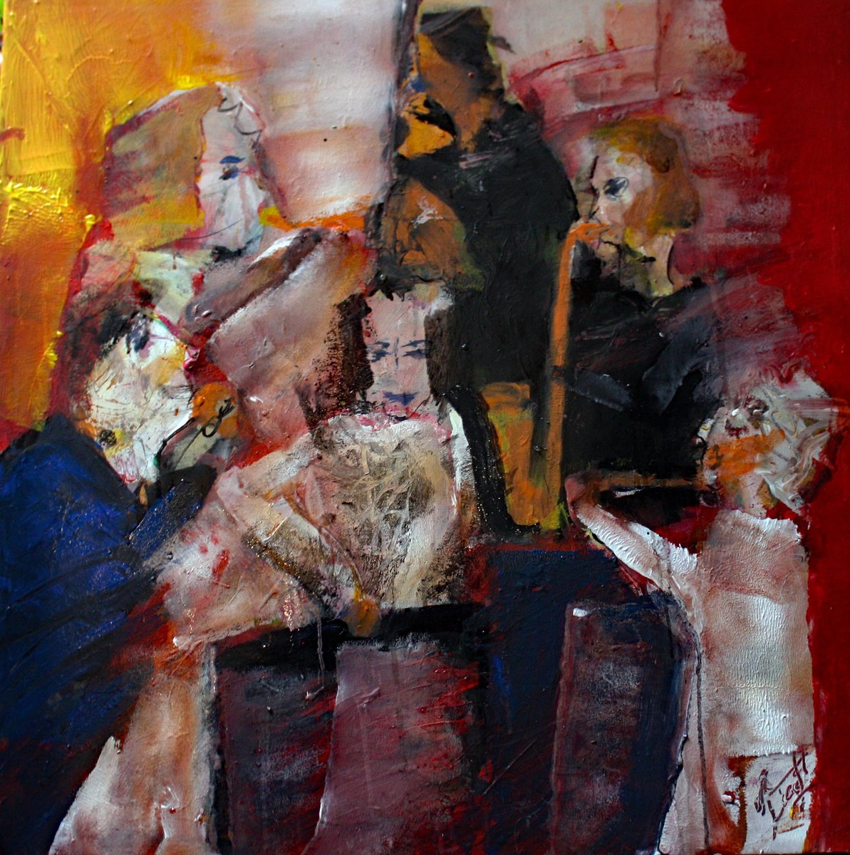 Jazz En Folie By Jacques Donneaud, 31 X 31, Artwork For Sale On Artfinder