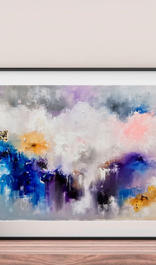 Contemporary painting on paper, Original drawing by Annet Loginova