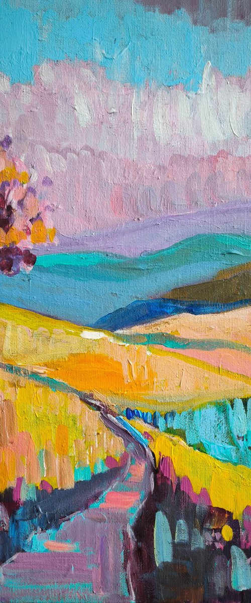 Pastel Mountains by Linda Clerget