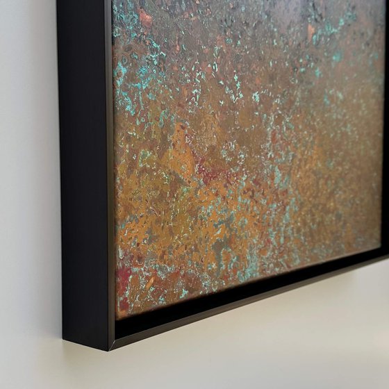 "The Blue Hour" Copper Patina Wall Art