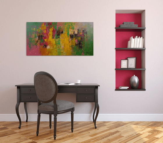 Shades Of Vibrant Health  (Large, 120x60cm)