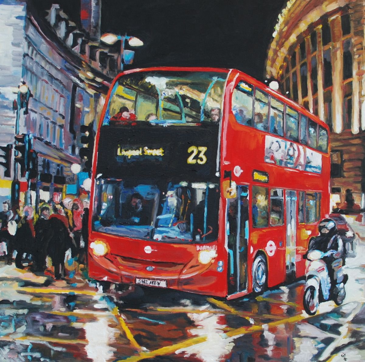 No. 23 on Regent Street Oil painting by Jenifer Dapper | Artfinder