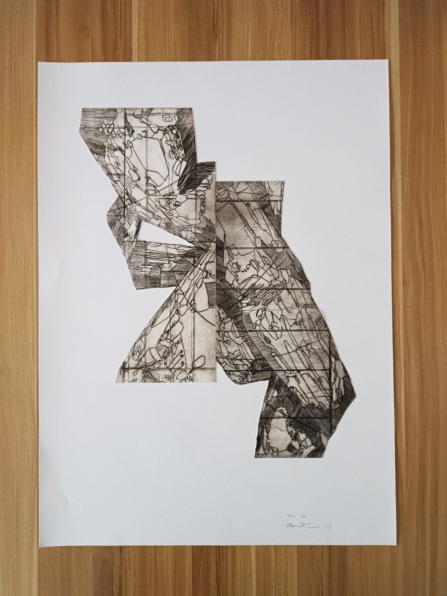 Organic Abstract Limited Edition Print By Isabellangela Germinario, 20 X 28, Forma 6.0, Original Artwork