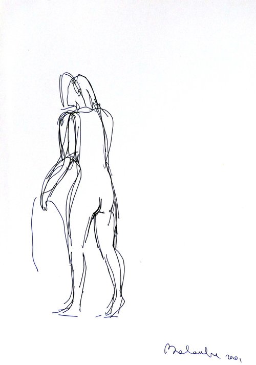 The Nude 2001-6, 21x29 cm by Frederic Belaubre