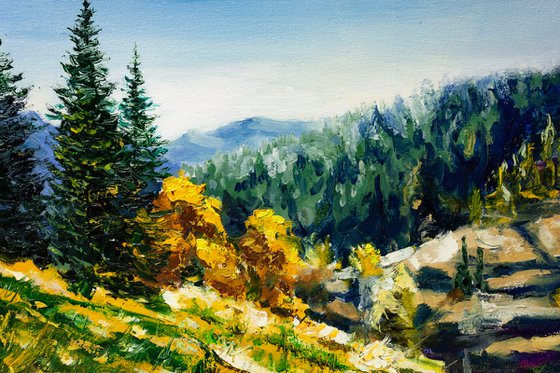 "Autumn in the mountains" landscape