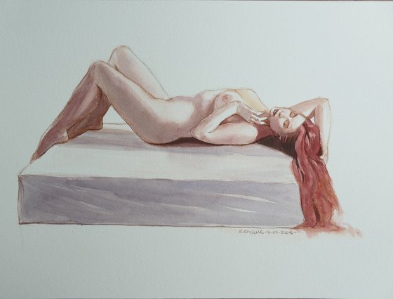 Reclining female nude