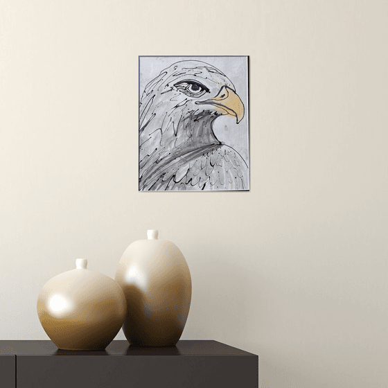 Eagle Ink Painting