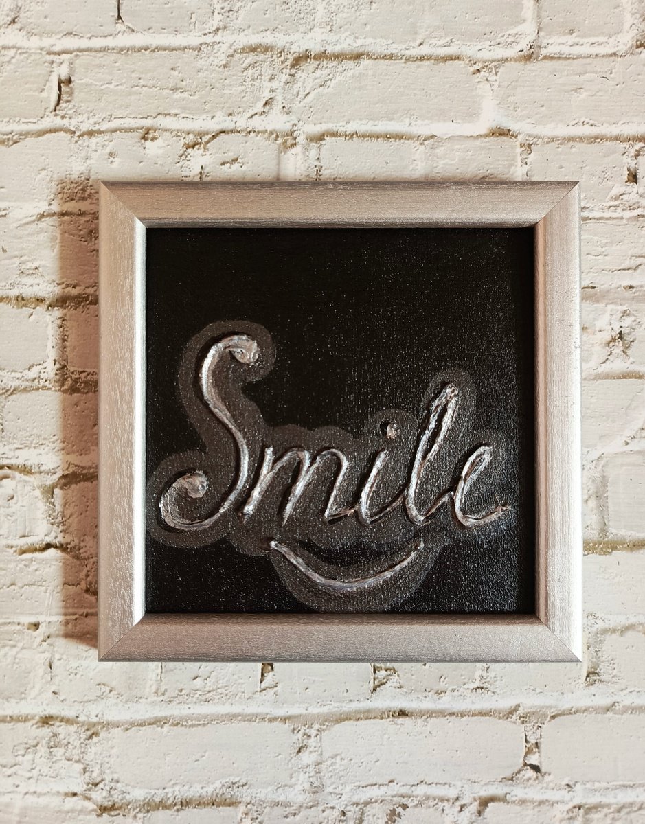 Ready framed gift smile by Anastasia Art Line