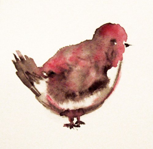 Red bird by Kristina Valić