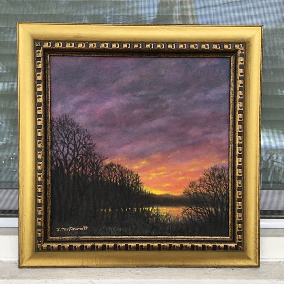 NEW DAY DAWNING # 2 - oil 10X10 canvas (SOLD)